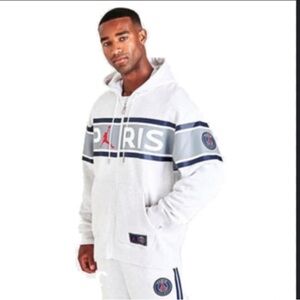 Jordan (PSG) Paris Saint-Germain Full-Zip Fleece Hoodie - 3XL